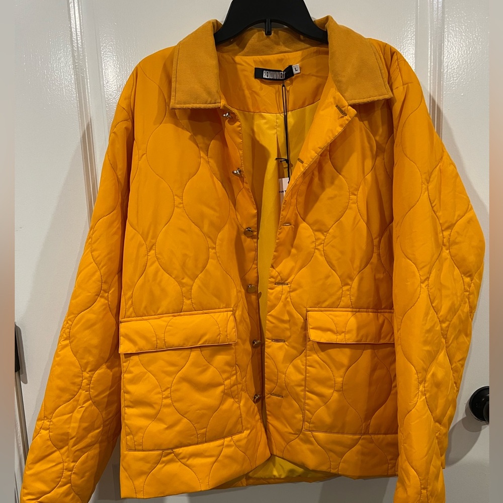 Renowned quilted military jacket.